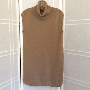 MAGASHONI 100 % cashmere turtle neck long vest